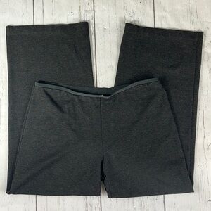 J. Jill Ponte Full Leg Dark Charcoal Gray Pull On Pants Womens Size MP